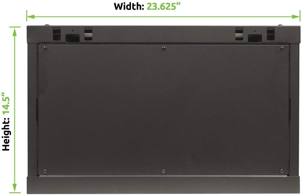 6U Wall Mount Network Server Cabinet Rack Enclosure Glass Door Lock V508251