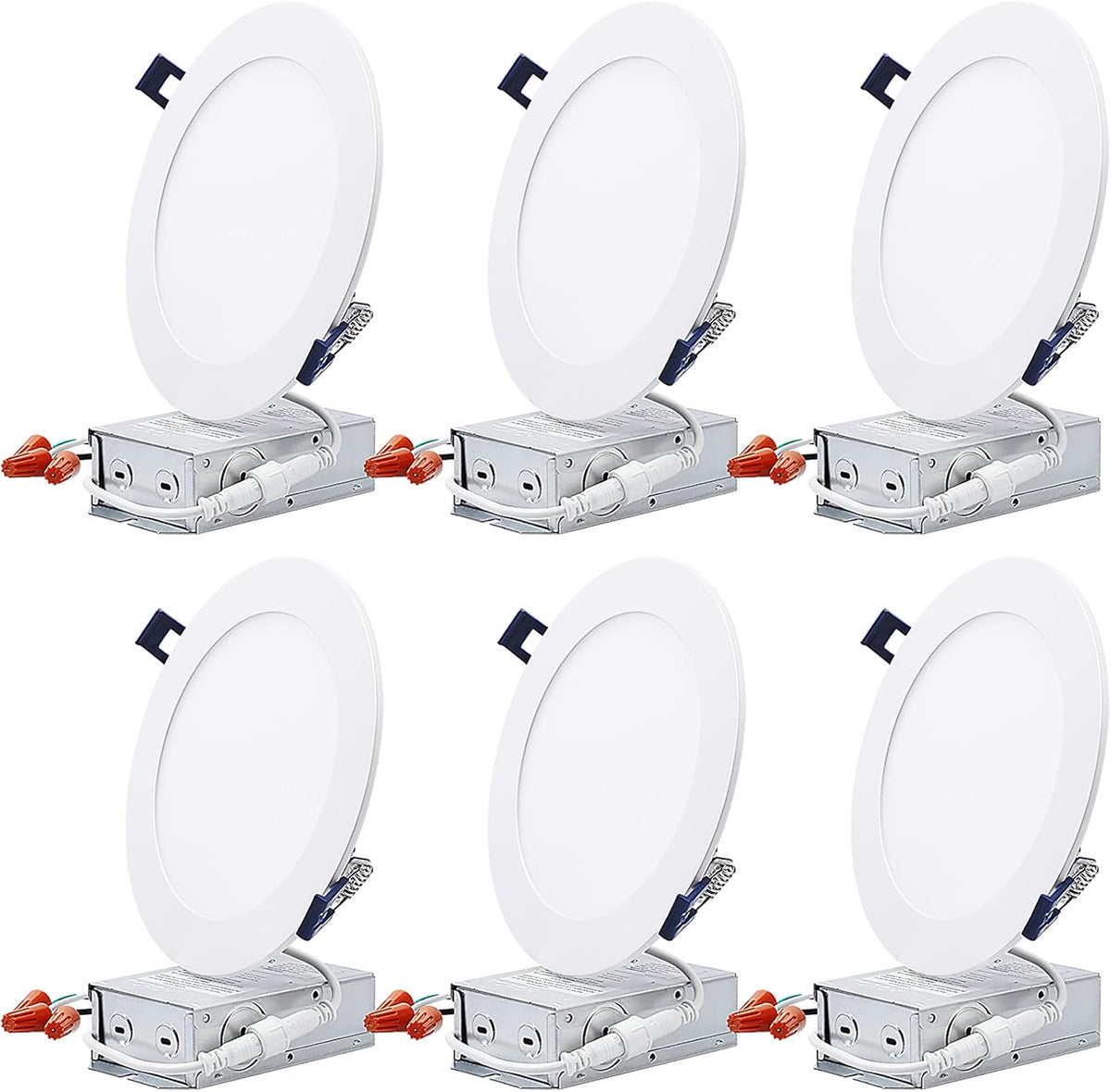 4 Inch 10.5W Ultra-Thin LED Recessed Light, Pack of 6 Q4486