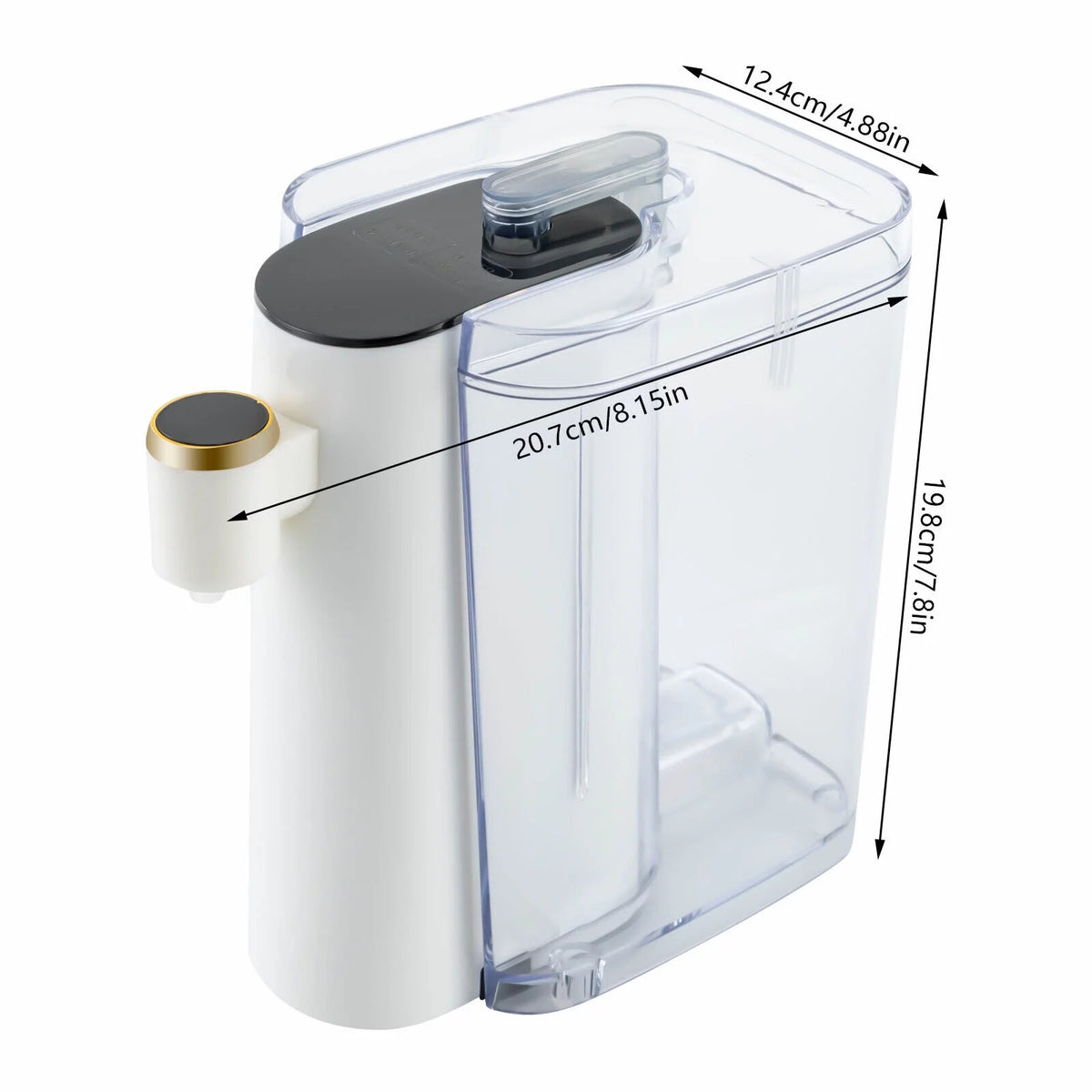 1200ml Portable Instant Hot Water Dispenser with LCD Touch Panel R764