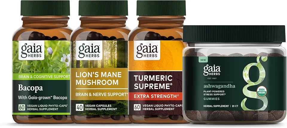 Bacopa Lion's Mane Ashwagandha Turmeric Gummies Z6779
