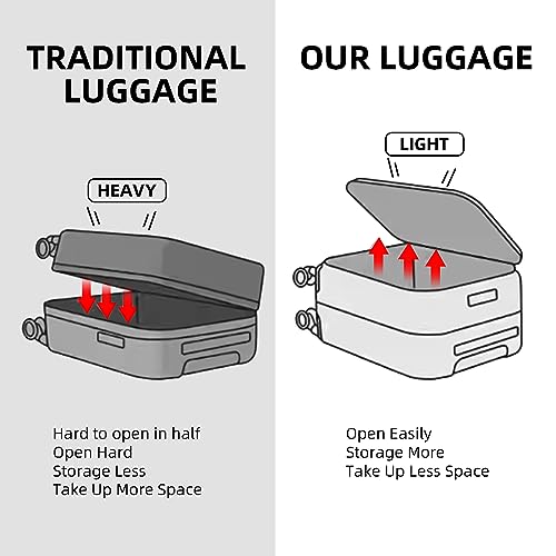 White 29 Inch Lightweight Hardshell ABS+PC Checked Luggage with TSA Lock L438763