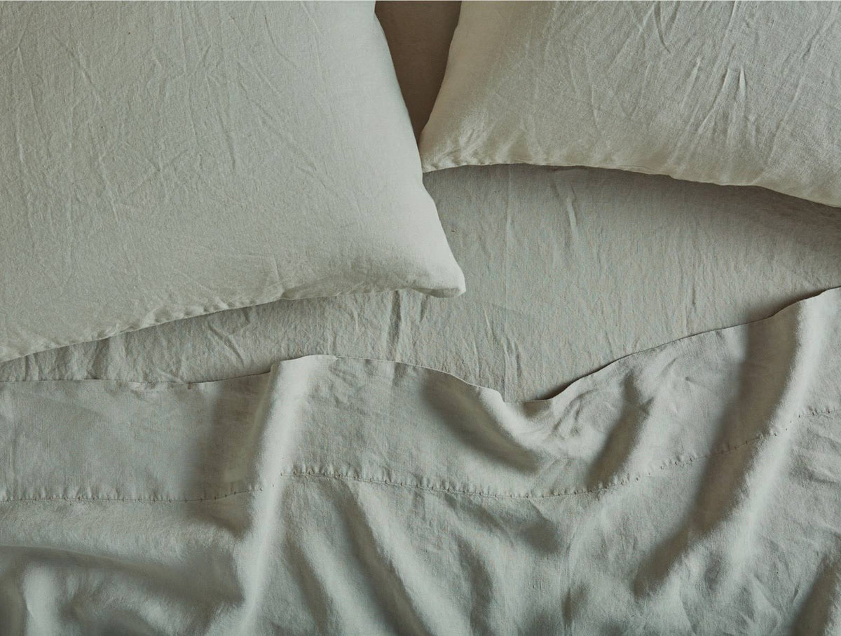 Organic Relaxed Linen Fitted Sheet King N44225