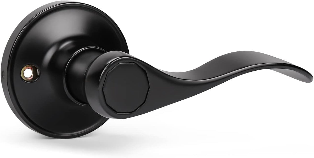 10 Pack Matte Black Passage Door Lever Sets O186833