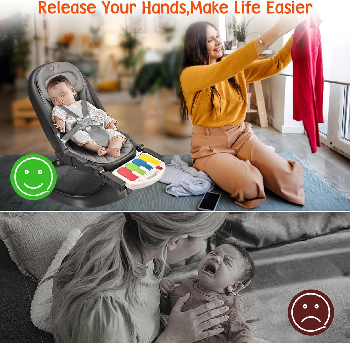 Electric Portable Detachable Baby Swing F849