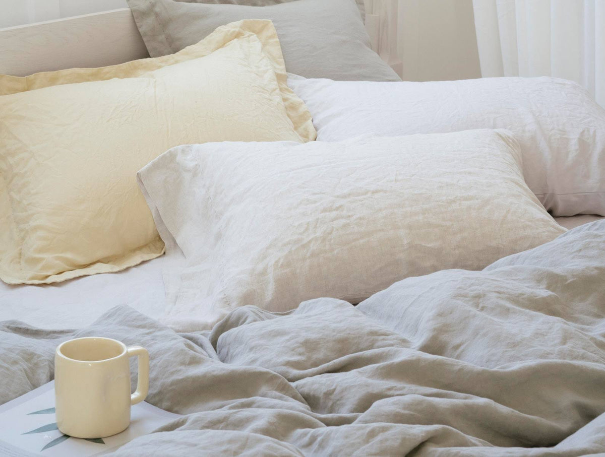 Organic Relaxed Linen Fitted Sheet King N44225