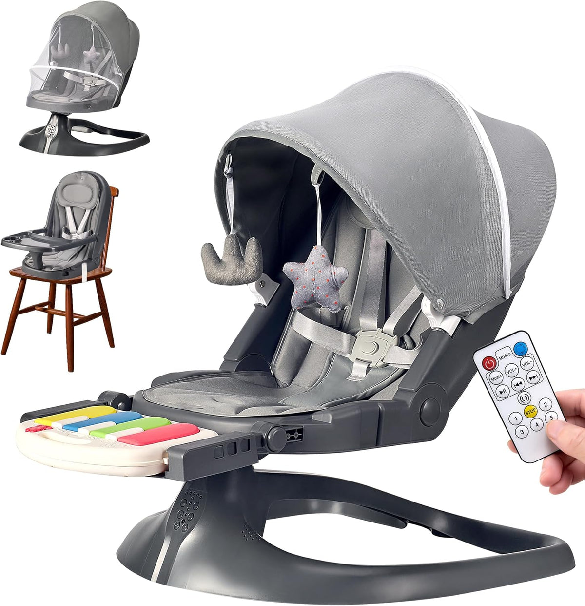 Electric Portable Detachable Baby Swing F849