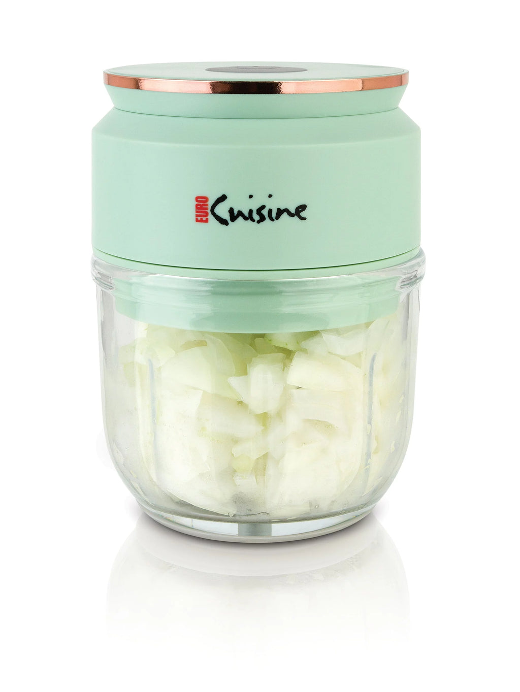 Green Mini Cordless Rechargeable Chopper with Glass Bowl F425