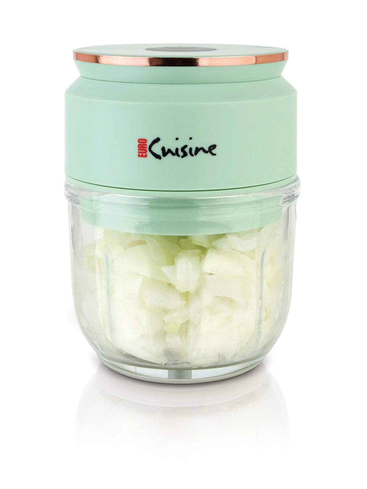 Green Mini Cordless Rechargeable Chopper with Glass Bowl F425