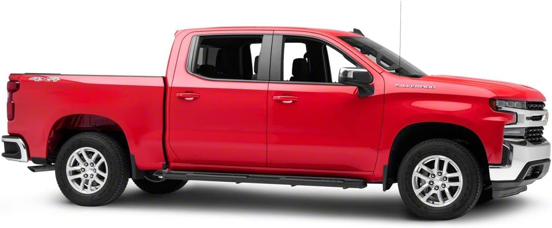 Black Running Boards for Silverado 1500 Crew Cab L46029