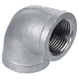 304 Cast Pipe Fitting 90 Degree Elbow 2-1/2x22 NPT Female Pkg Qty 4 A603