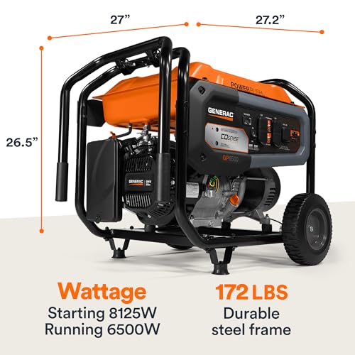 8,000-Watt Gas-Powered Portable Generator with Electric Start V9166