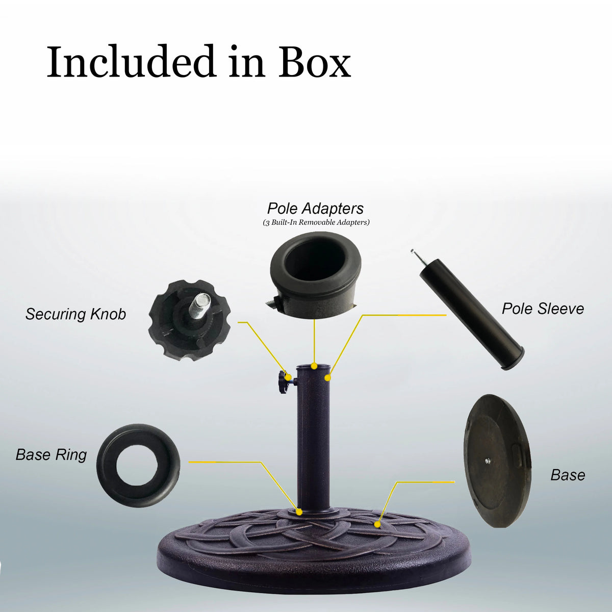 Bronze Umbrella Base X88285