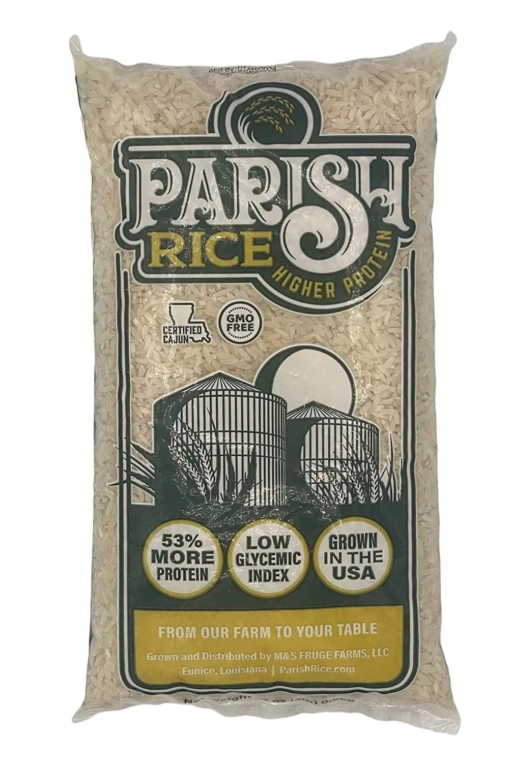 High-Protein Long-Grain White Rice 5lb Bag Q14580