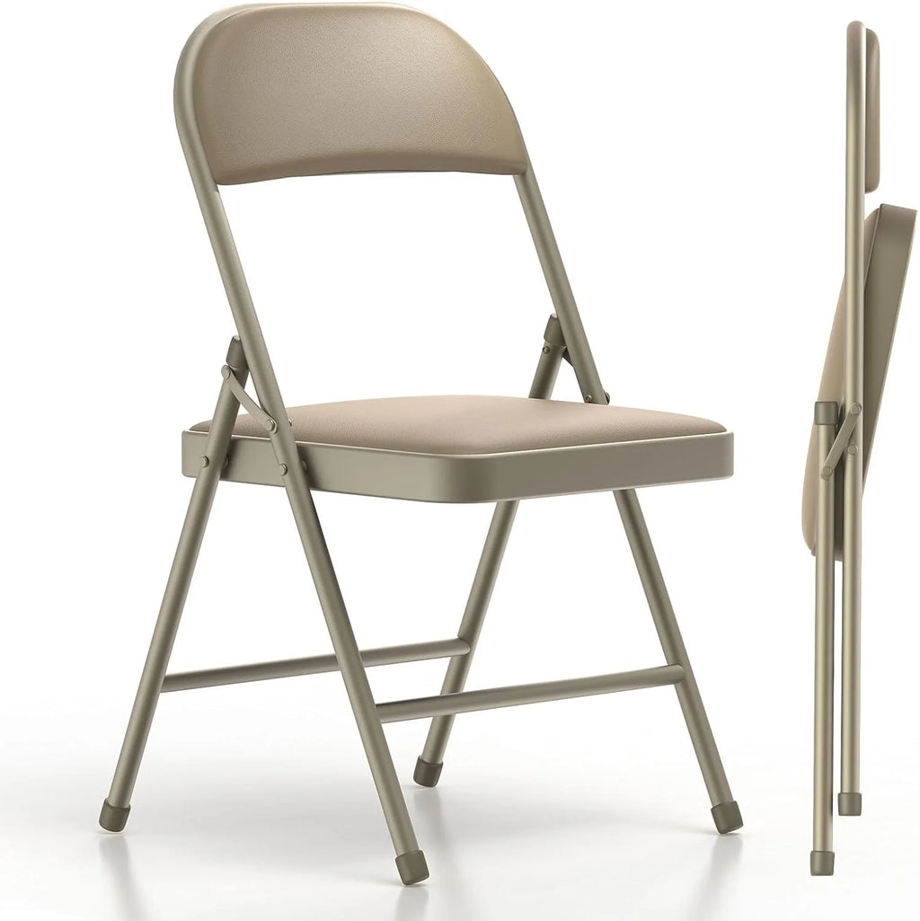 4 Pack Black Padded Folding Chairs N99650