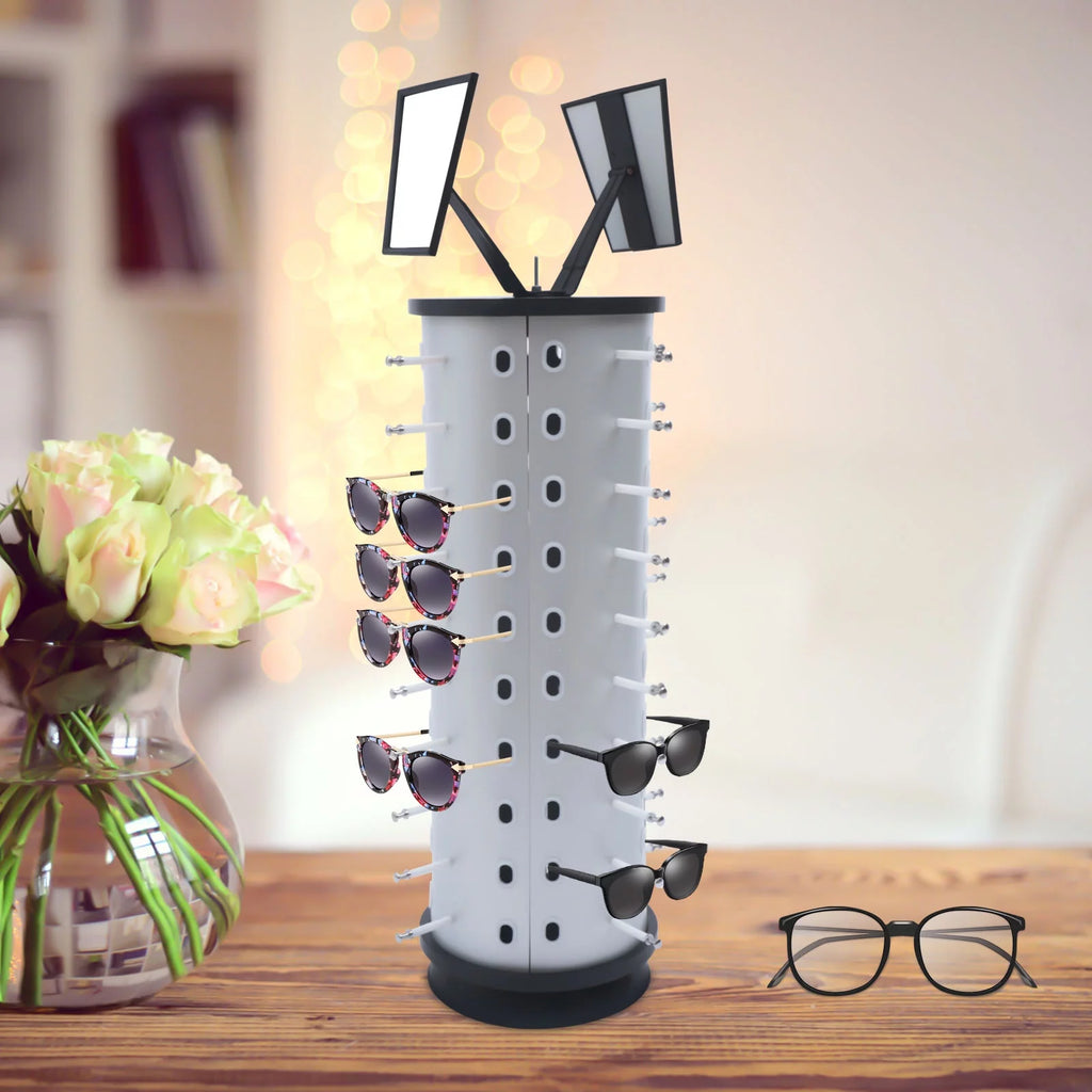 360° Rotating Sunglasses Display Stand 40 Pairs Storage Rack S9077