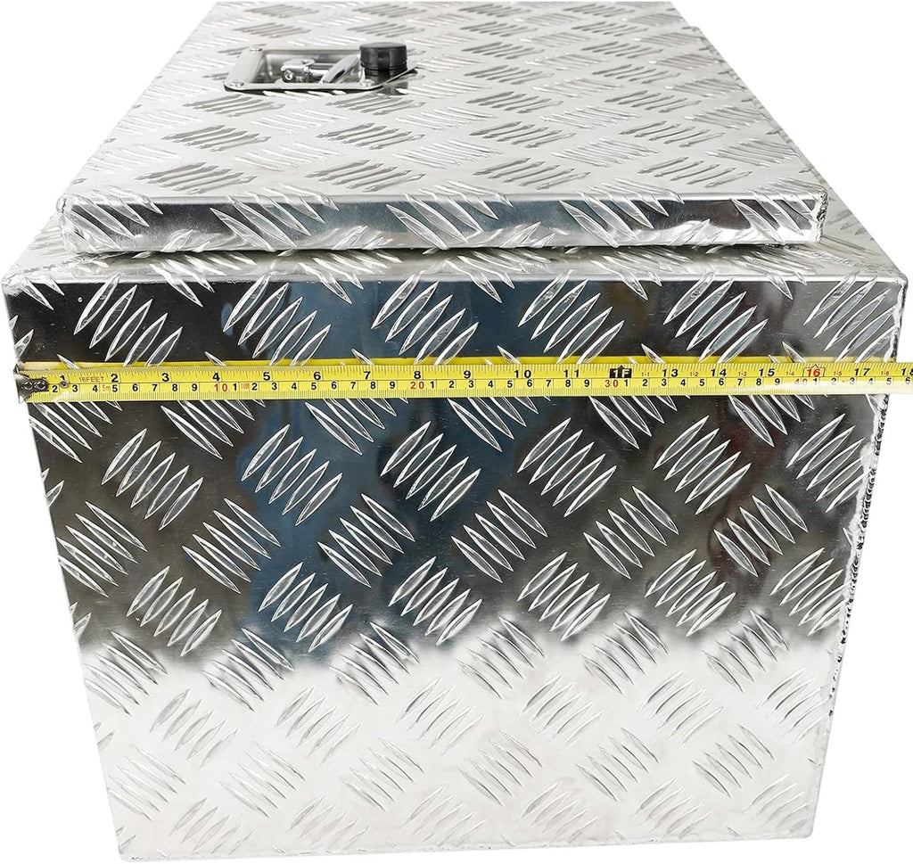 Silver Aluminum Pick Up Truck Bed Tool Box with Lock Keys K93044