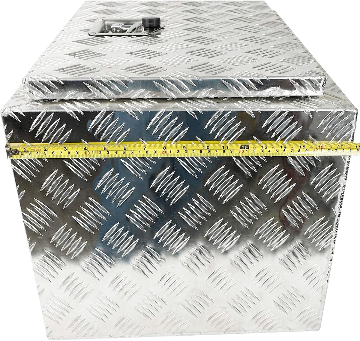 Silver Aluminum Pick Up Truck Bed Tool Box with Lock Keys K93044