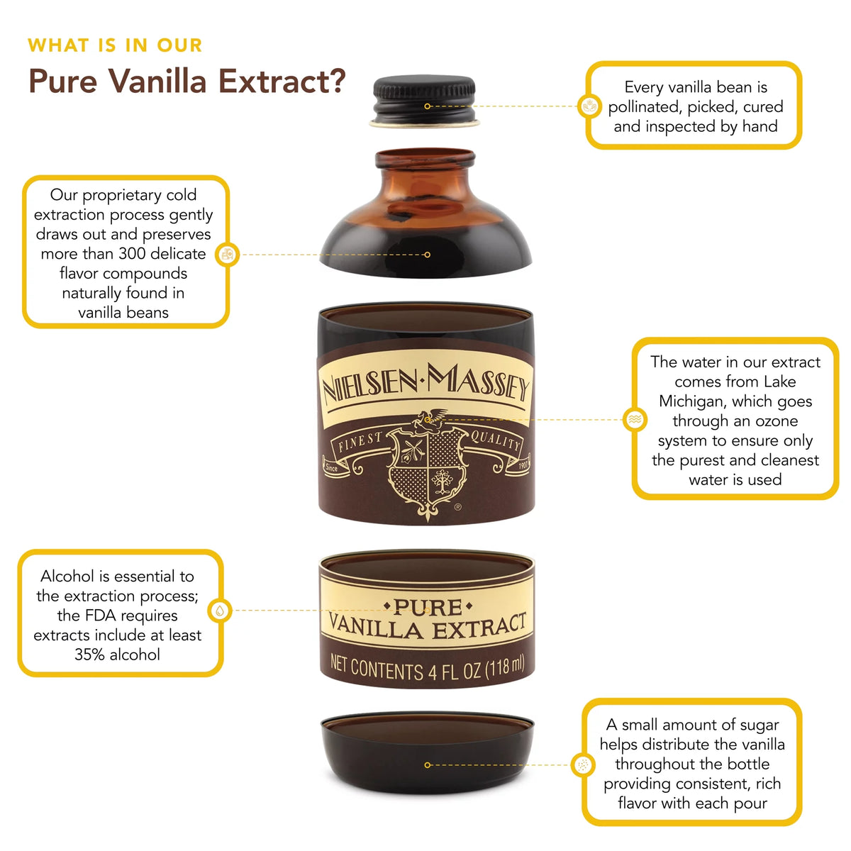 Pure Vanilla Extract, 8 oz N69390