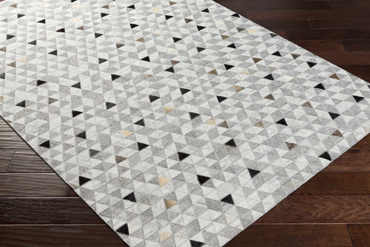 Black Gray Brown 2' x 3' Area Rug B6982