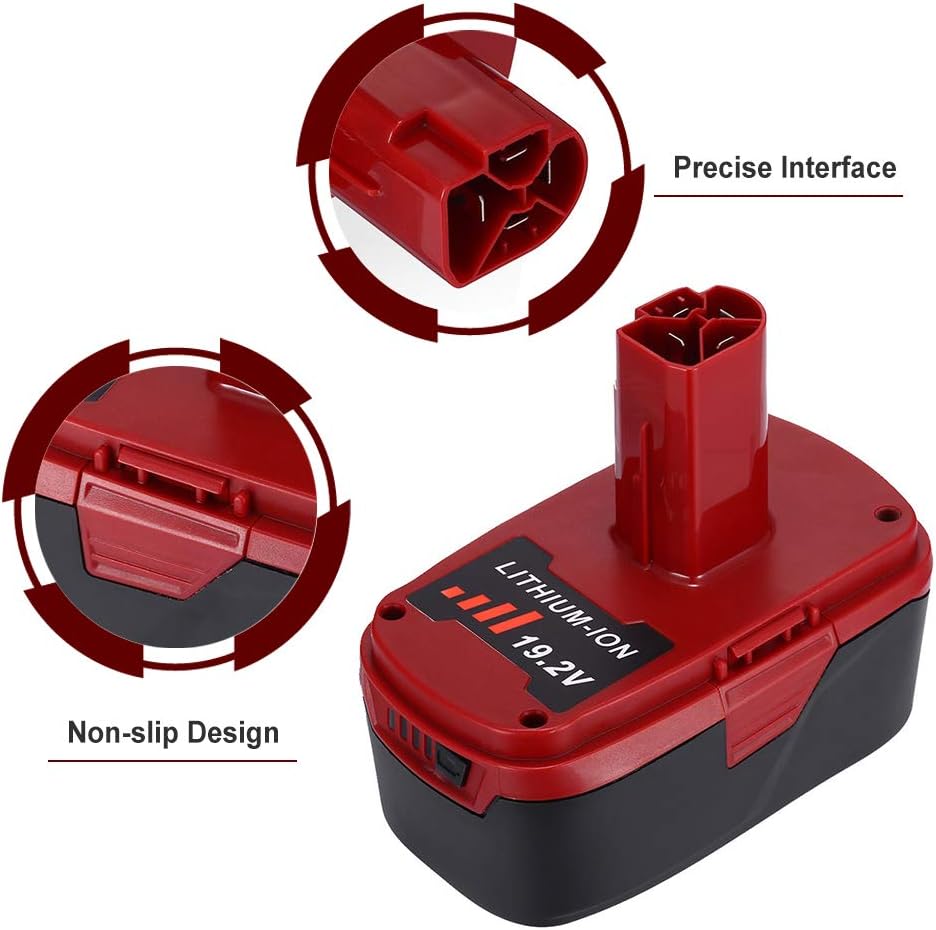 2 Pack 5000mAh 19.2V Li-ion Replacement Battery Z8570
