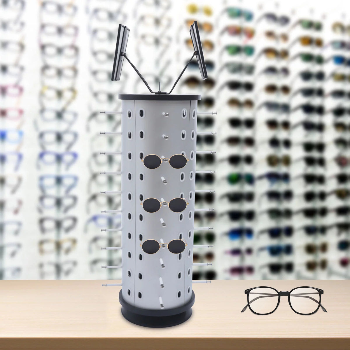 360° Rotating Sunglasses Display Stand 40 Pairs Storage Rack S9077