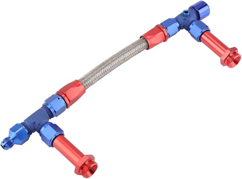 4150 Braided Dual Feed Fuel Line Kit with AN6 Adapter Aluminum Pack of 2 K73970