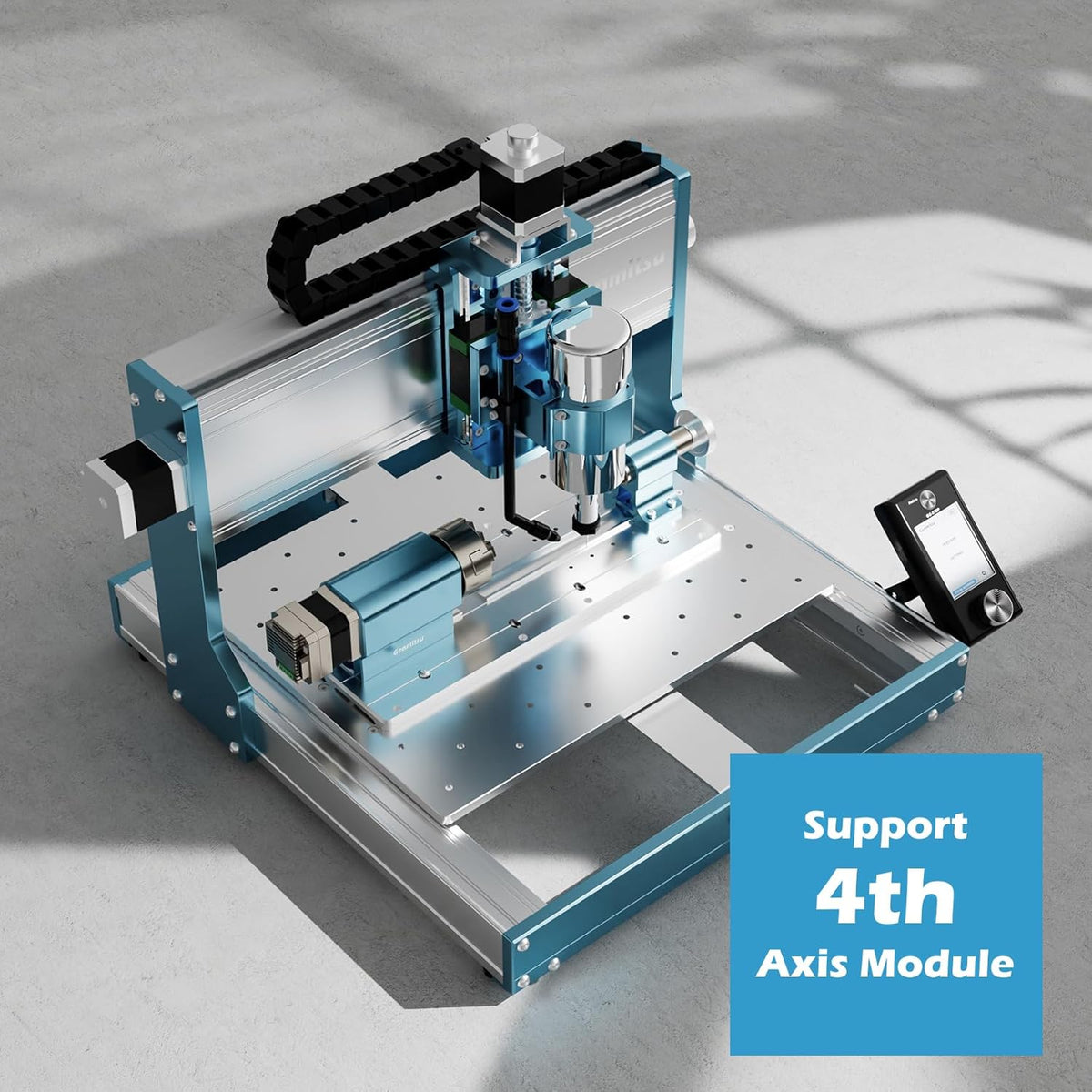 CNC Router Machine with Dust Shoe for 52mm Diameter Motor V846