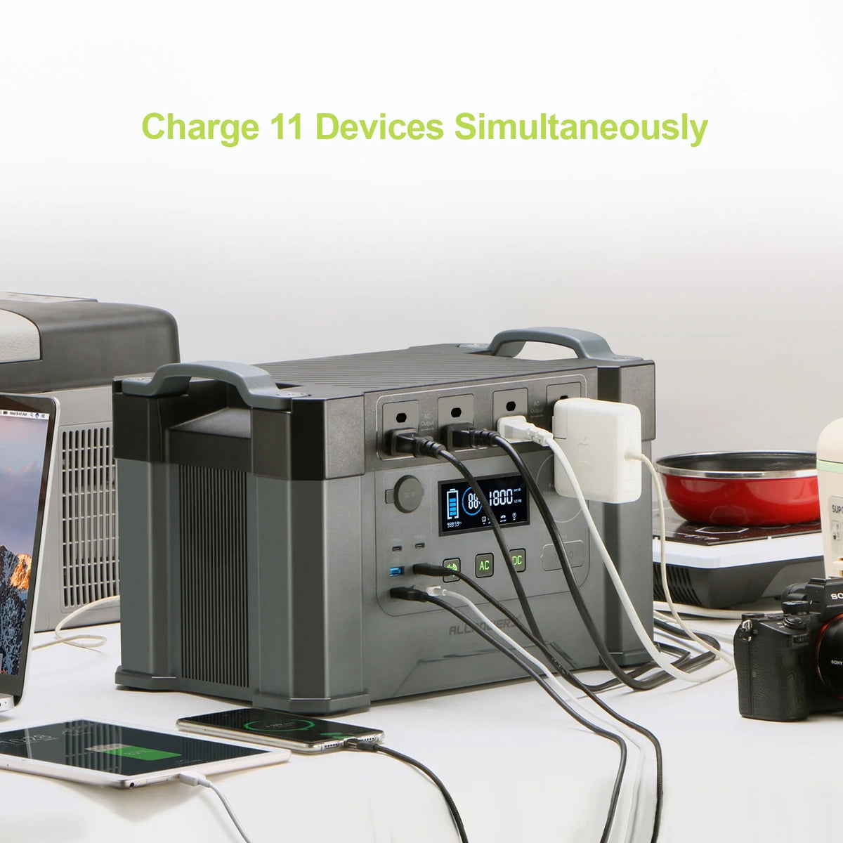 2000W 1500Wh Portable Power Station with 4 AC Outlets L98715