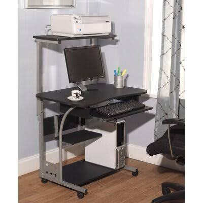 Black Desk with Hutch P561201