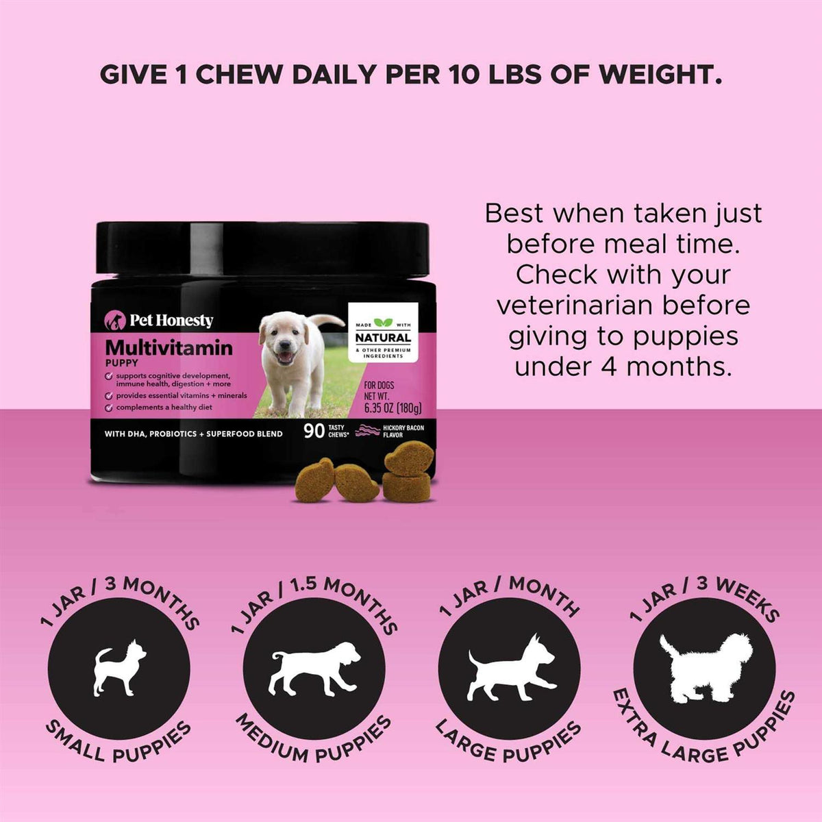 Puppy Multivitamin Glucosamine Soft Chews O8228