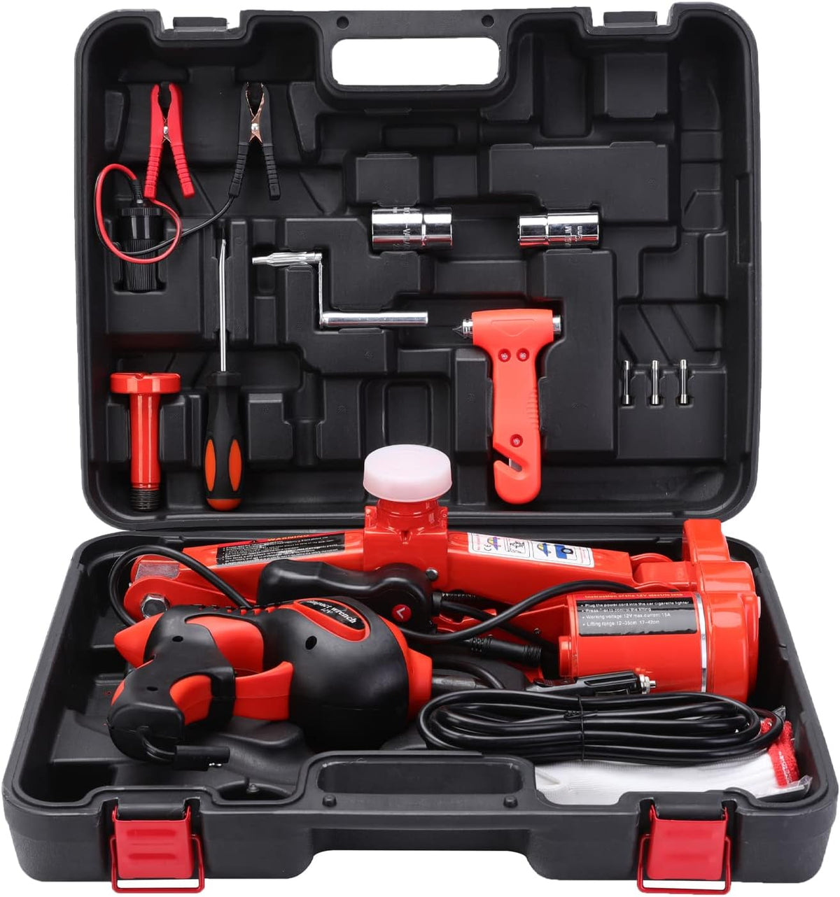 Electric Car Jack Kit with Power Impact Wrench O78616