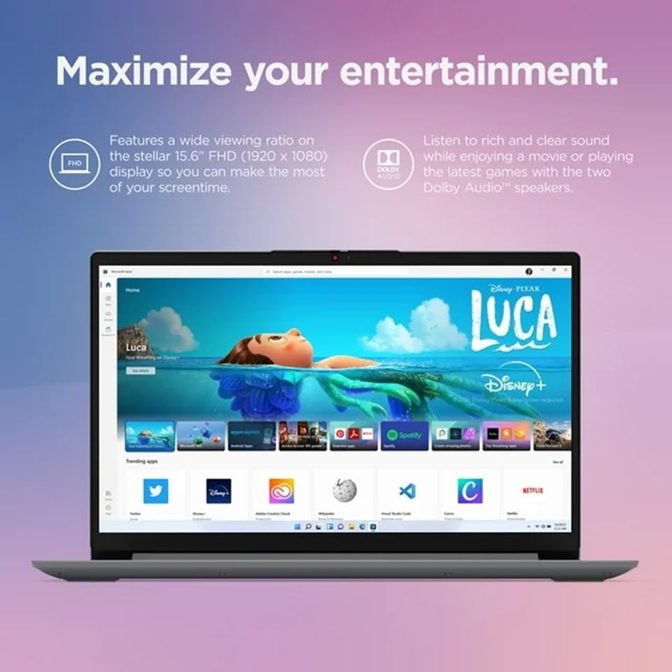 15.6" FHD Anti-Glare Display Laptop with Intel Core i5-1235U, 16GB RAM, 1TB SSD O264965