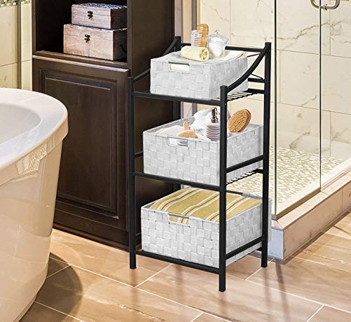 Set of 9 Beige Storage Baskets J898