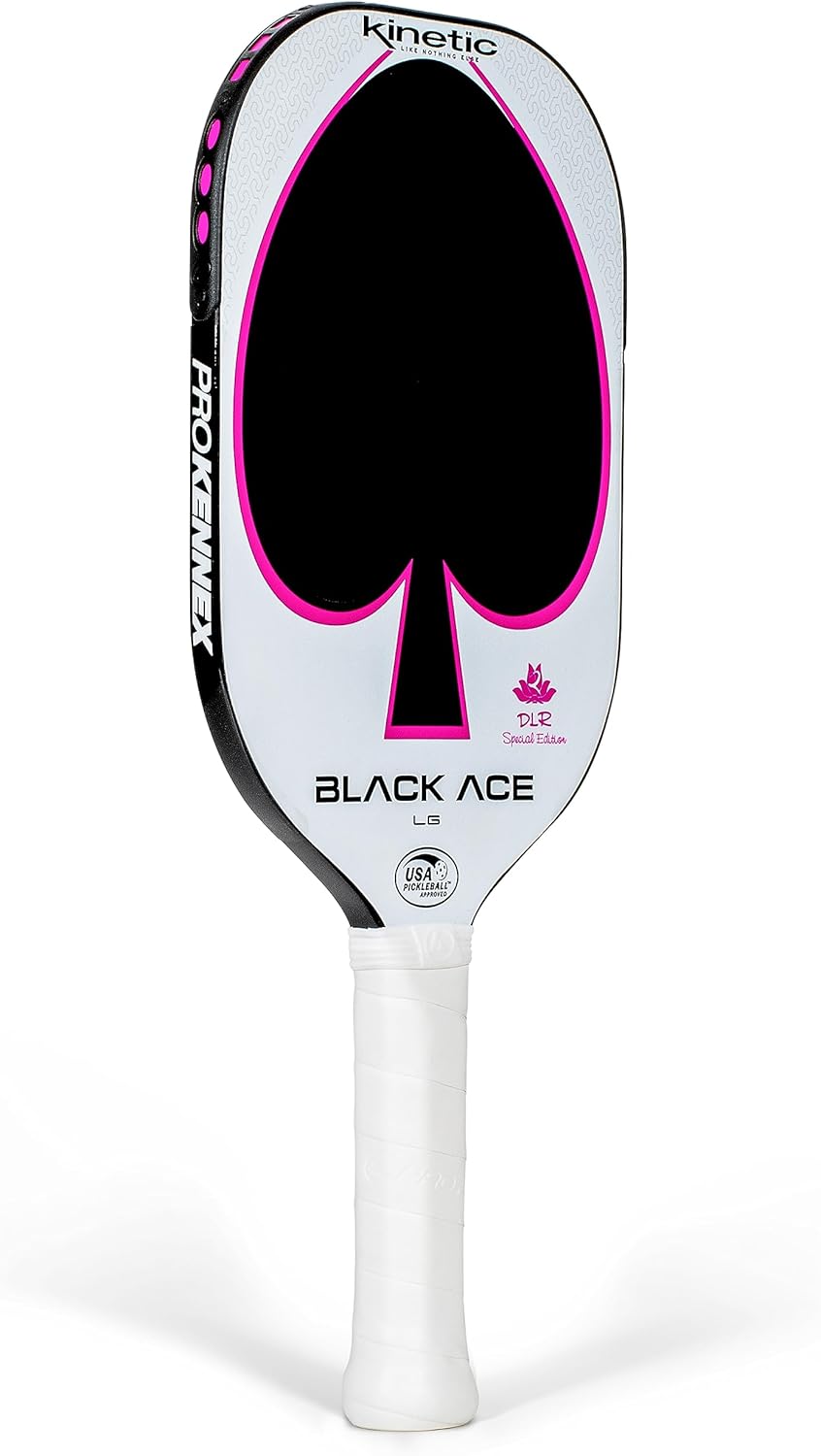 Black Ace LG Pickleball Paddle with Carbon Fiber Face H4752
