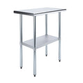 18" x 30" Stainless Steel Work Table with Undershelf Y367