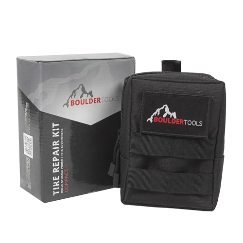Compact Tire Repair Kit with Molle Storage Pouch W627