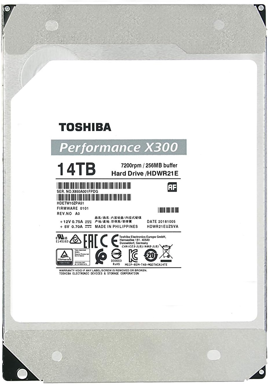 14TB 3.5-Inch Internal Hard Drive Z576