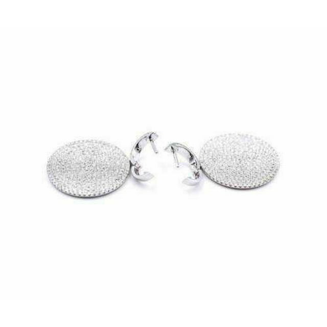 14K White Gold Lab Grown Diamond Drop Earring W42749