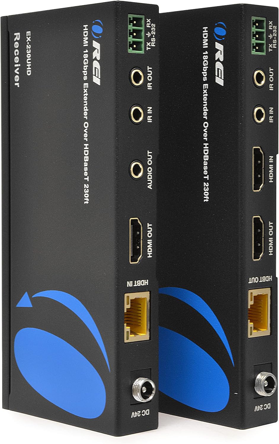 4K UltraHD Extender over HDBaseT Balun Full 18Gbps Over CAT 5/6/7 Ethernet Cable O558742