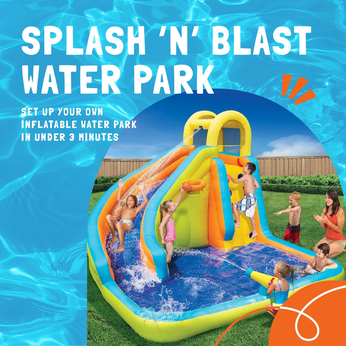 Inflatable Water Slide Splash Park A340