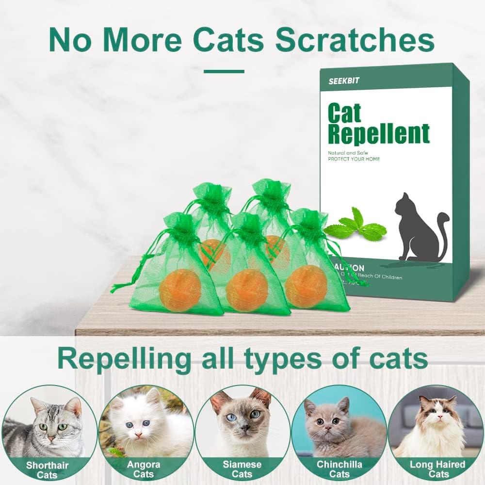 10 Pack Natural Peppermint Oil Cat Deterrent U798