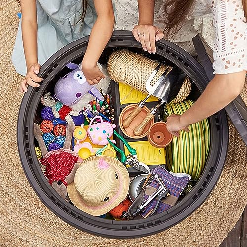37 Gallon Brown Outdoor Storage Deck Box N137