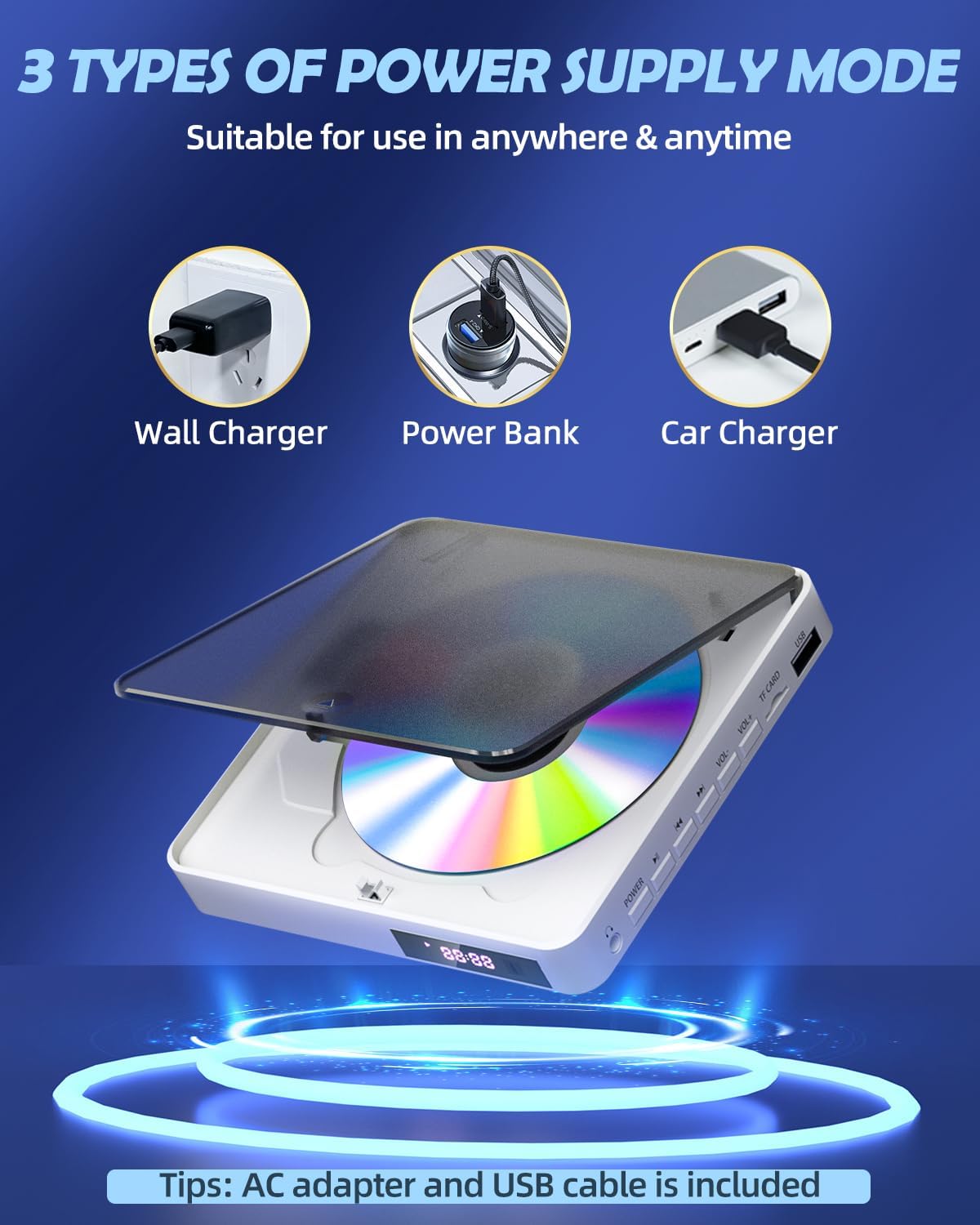 1080P Mini DVD Player with Remote Control V6261