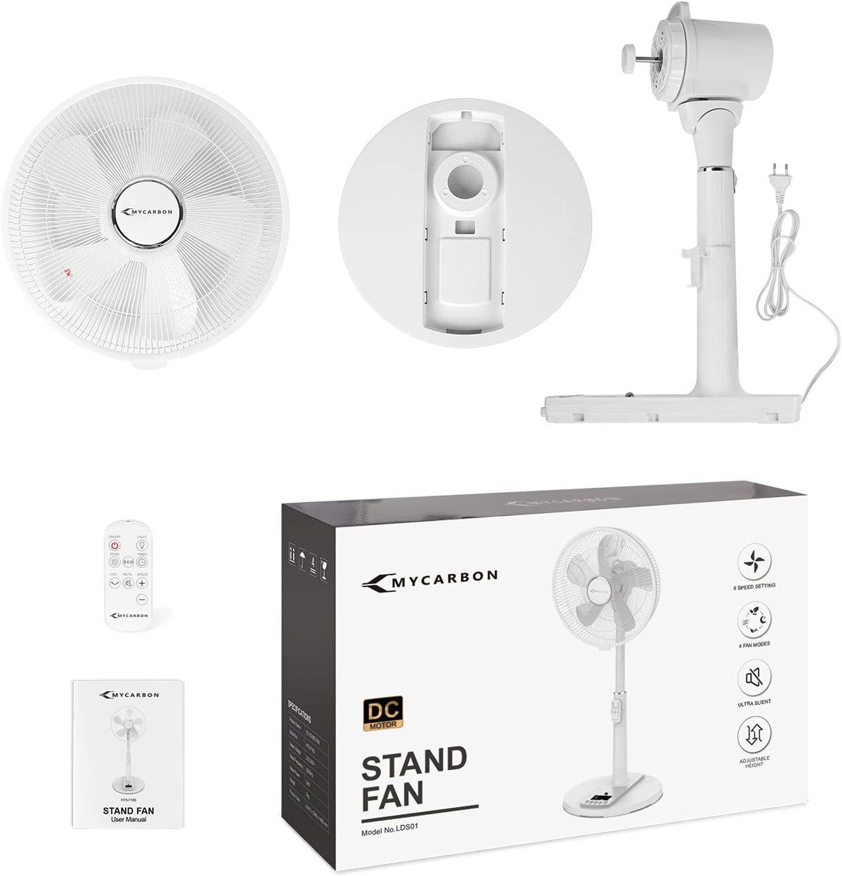 16” Oscillating Pedestal Fan with Remote A39030