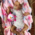 17-Inch Black Reborn Baby Dolls with Feeding Kit L4802