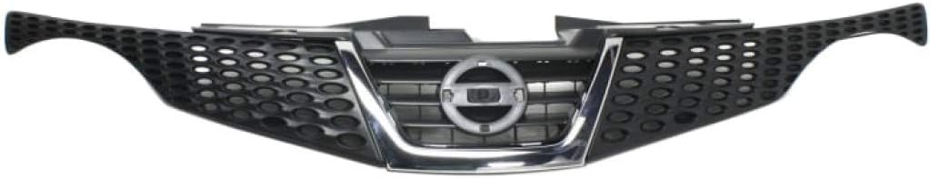 Painted Black Grille Assembly with Chrome Molding Plastic S23991