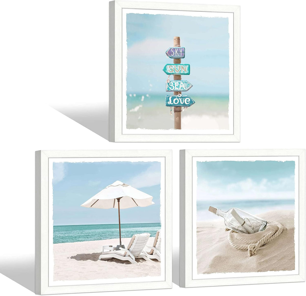 13''x13'' Framed Beach Shell Wall Art Z18626