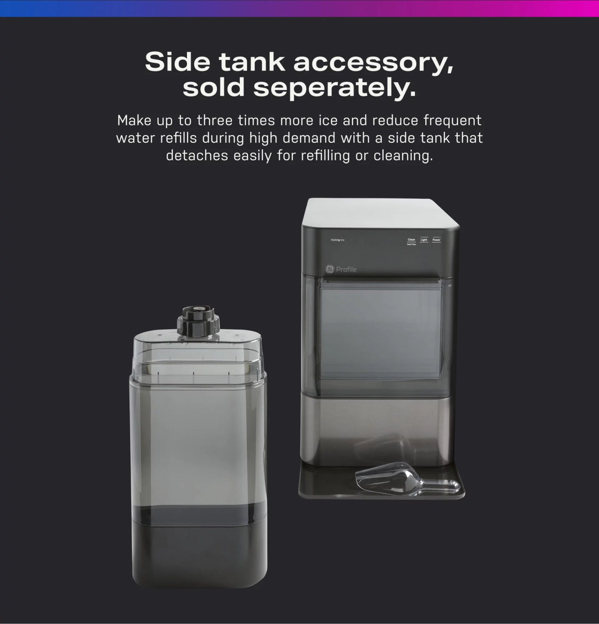 Countertop Nugget Ice Maker with WiFi Connectivity W9802