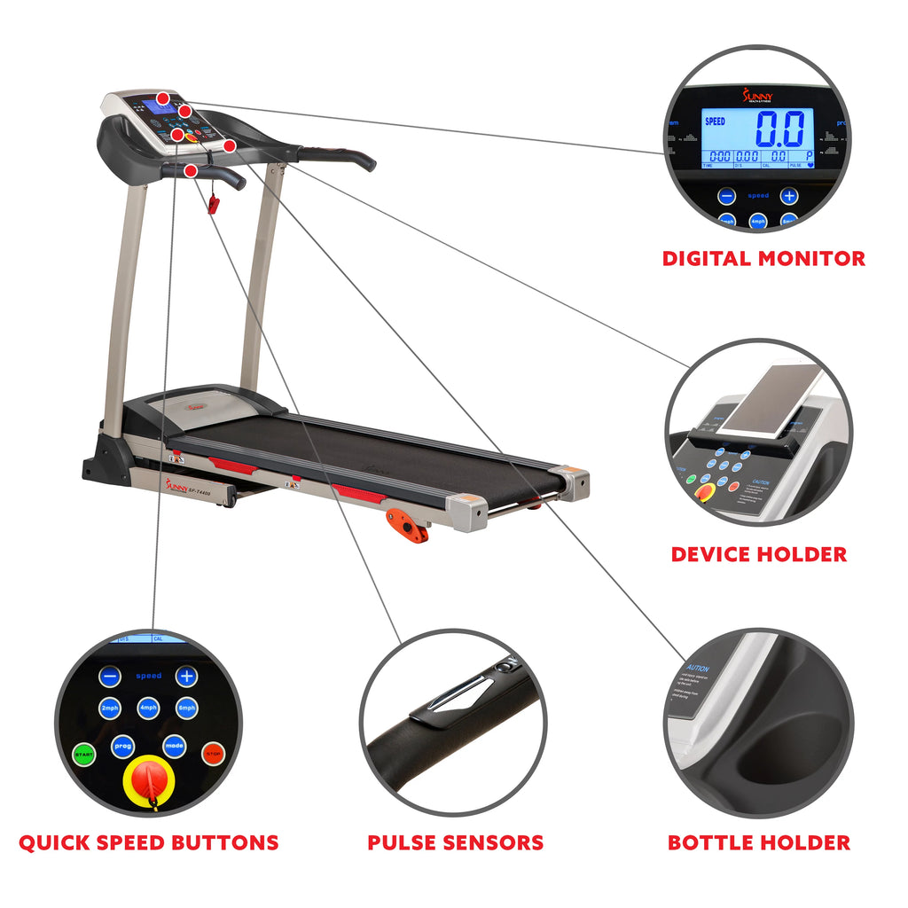 Folding Treadmill with Manual Incline and Pulse Sensors C262947