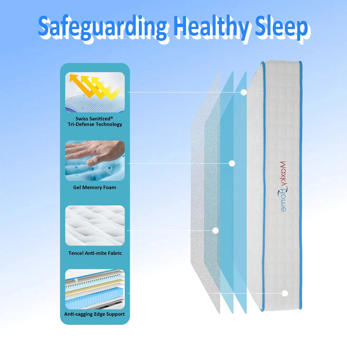 10 Inch Twin Memory Foam Mattress W430451